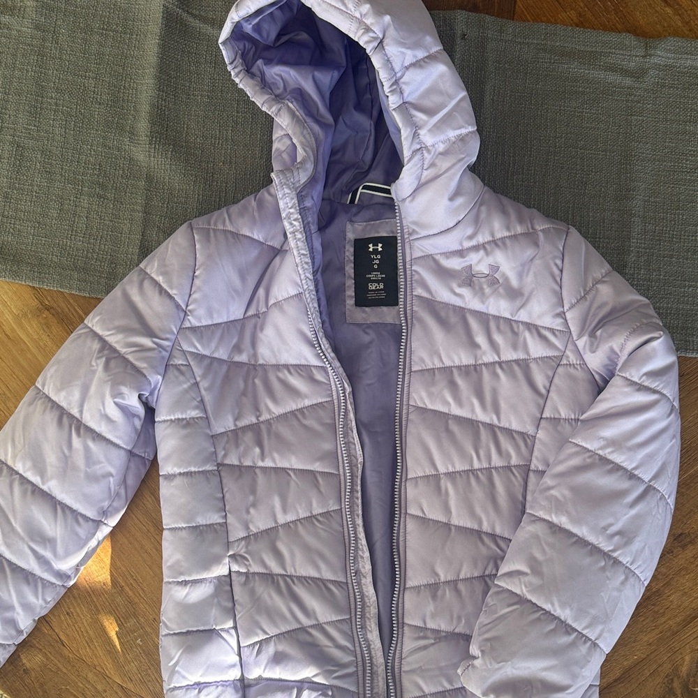 New Under Armour Kids' Lavender Puffer Coat
